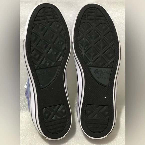 Converse Purple and Blue Artistic Print Sneakers - Picture 10 of 10